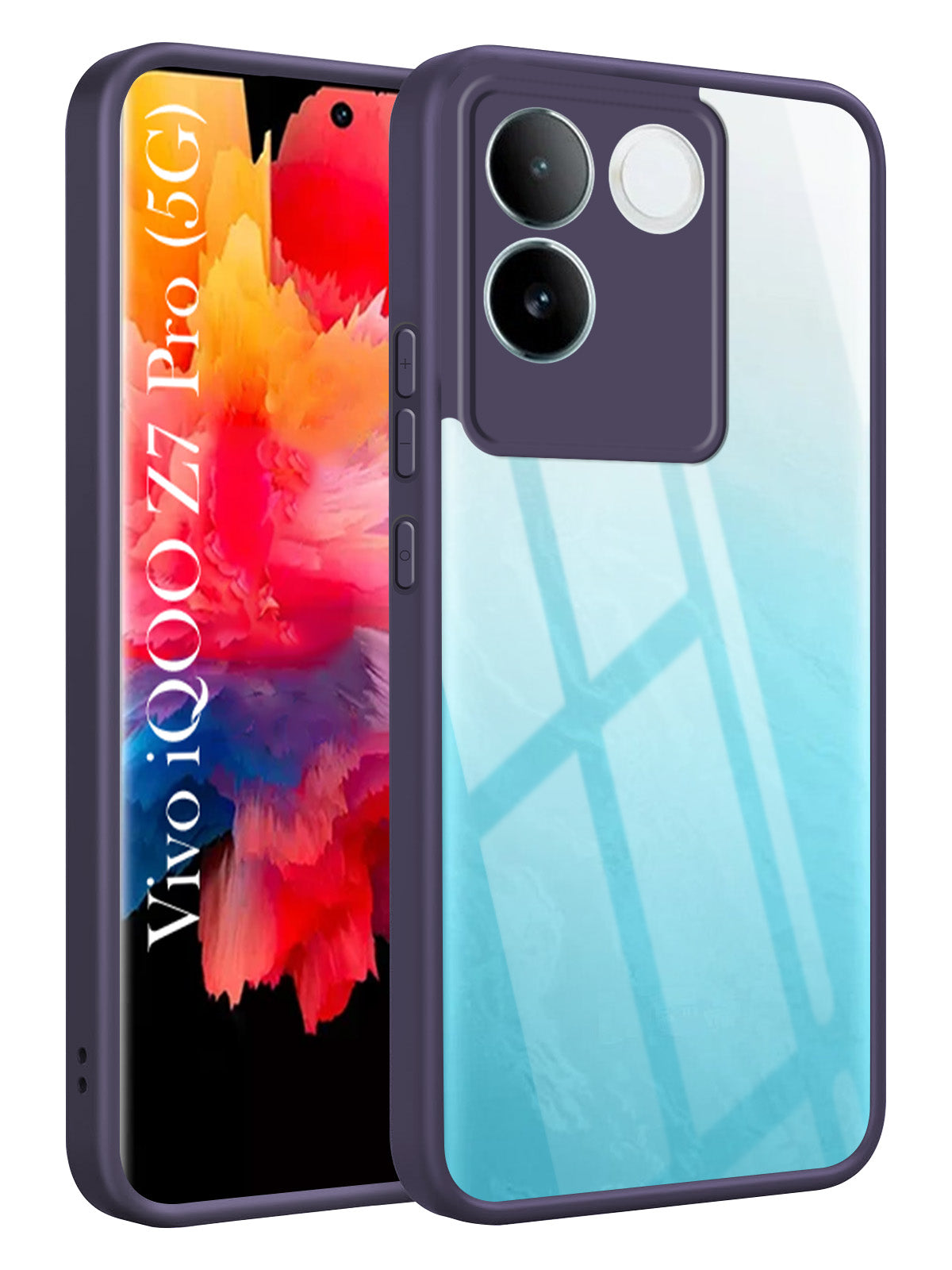 For Vivo iQOO Z7 Pro Back Cover Case Ultra-Hybrid(Lifetime Anti Yellow | Anti Scratch | Crystal Clear Shockproof)