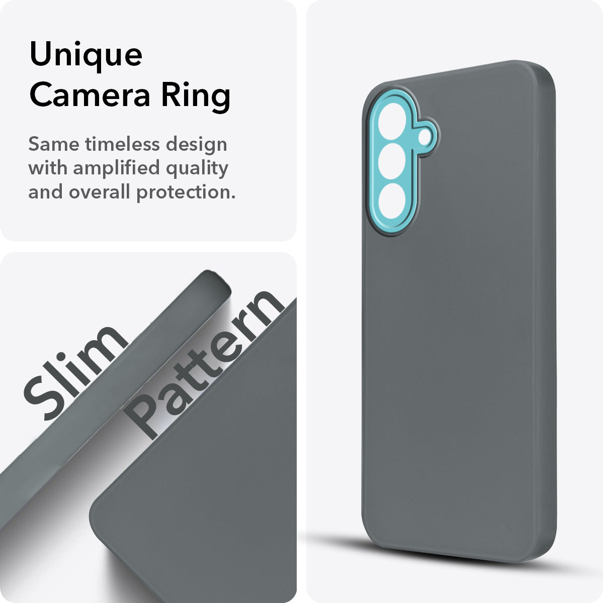 For Samsung Galaxy A26 5G Back Cover Case Matte Silicone (Dual Colour |Full Camera Protection | Sleek and Professional)