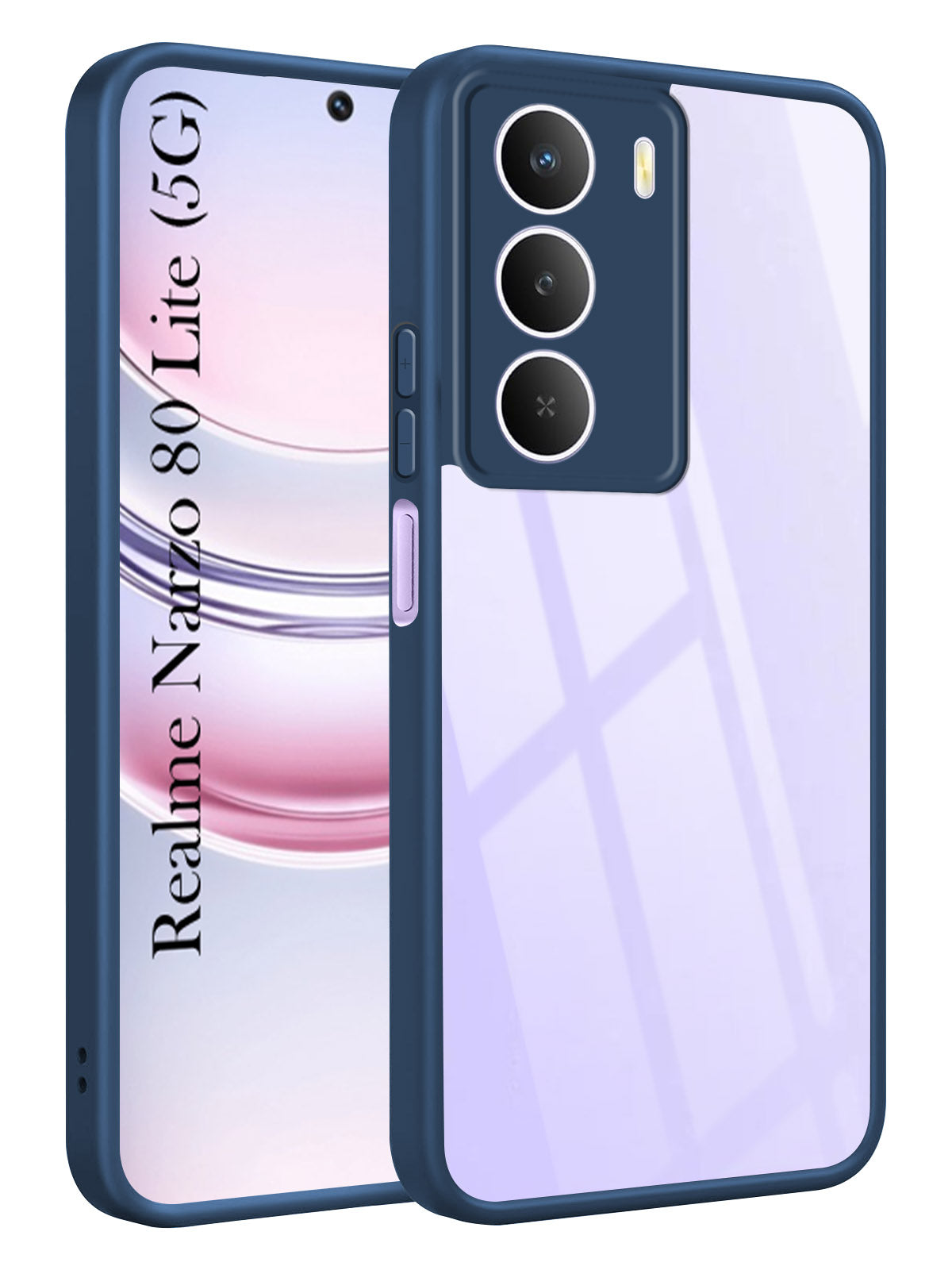 For Realme Narzo 80 Lite 5G Back Cover Case Ultra-Hybrid (Lifetime Anti Yellow | Anti Scratch | Crystal Clear Shockproof)