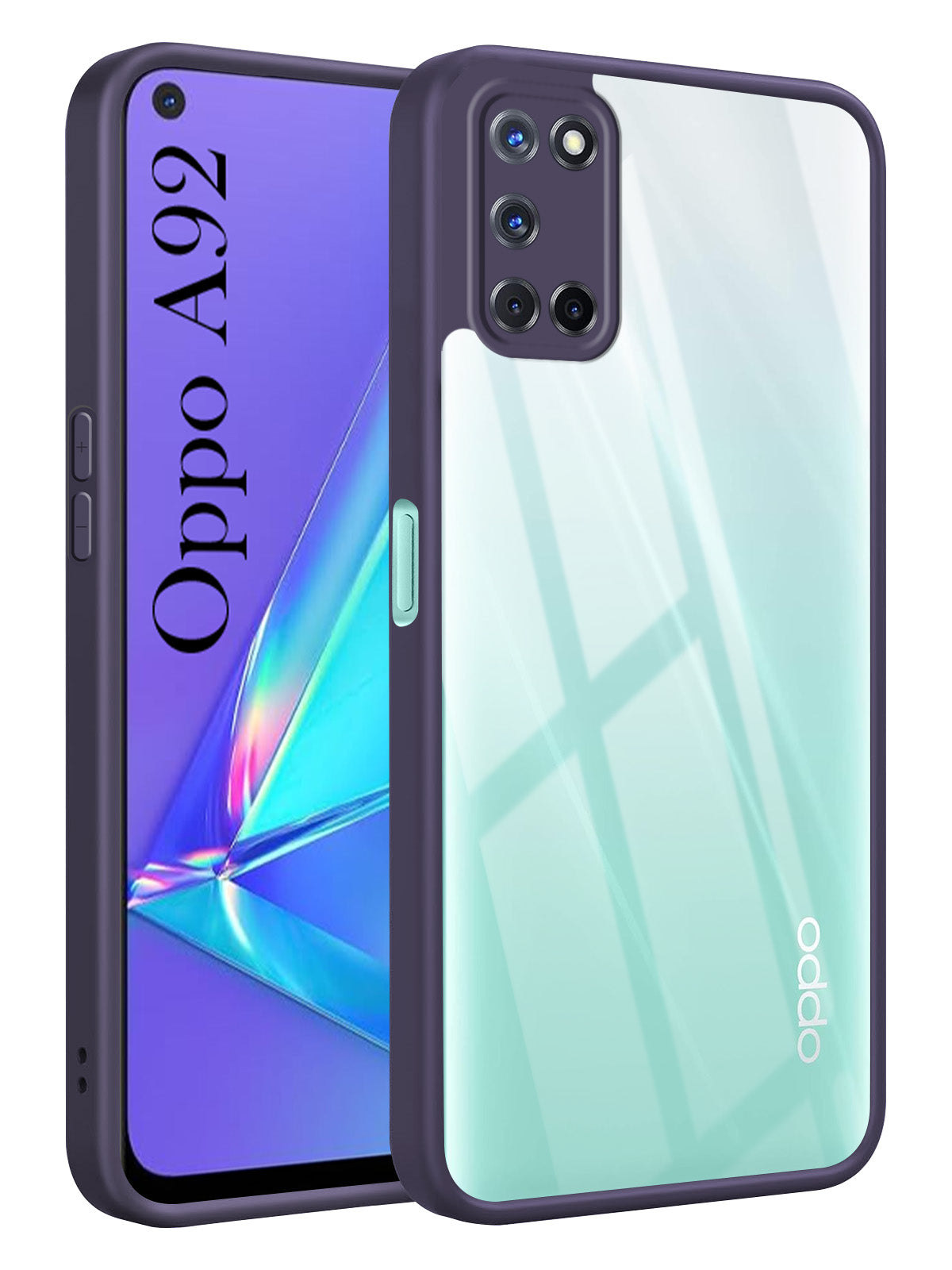 For Oppo A92 Back Cover Case Ultra-Hybrid (Lifetime Anti Yellow | Anti Scratch | Crystal Clear Shockproof)