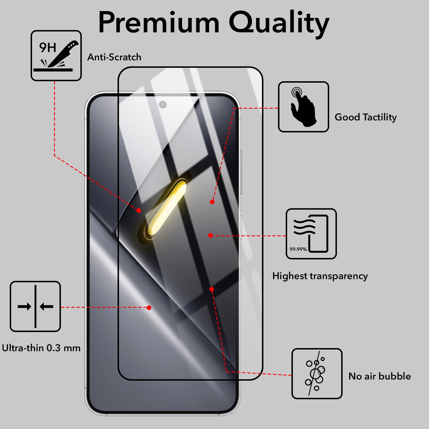 (Pack of 2) Tempered Glass For Poco X8 Pro Max 5G Military-Grade Gorilla  Screen Protector (Shatterproof HD Clarity | Oleophobic Coating | 3D Precision Cut)
