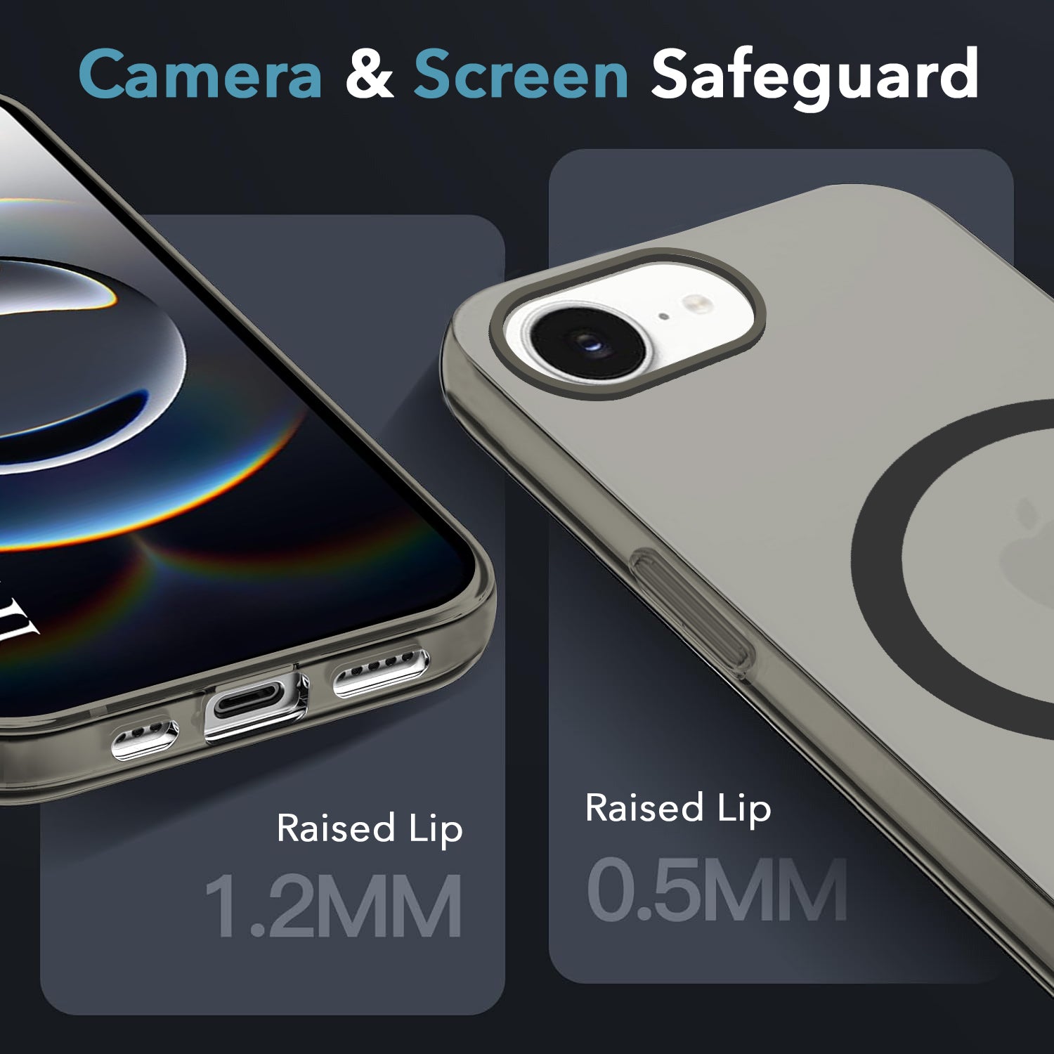 For iPhone 16e | iPhone 17e Back Cover Case (Frosted Matte Feel | MagSafe Compatible Wireless Charging | Polycarbonate Material)