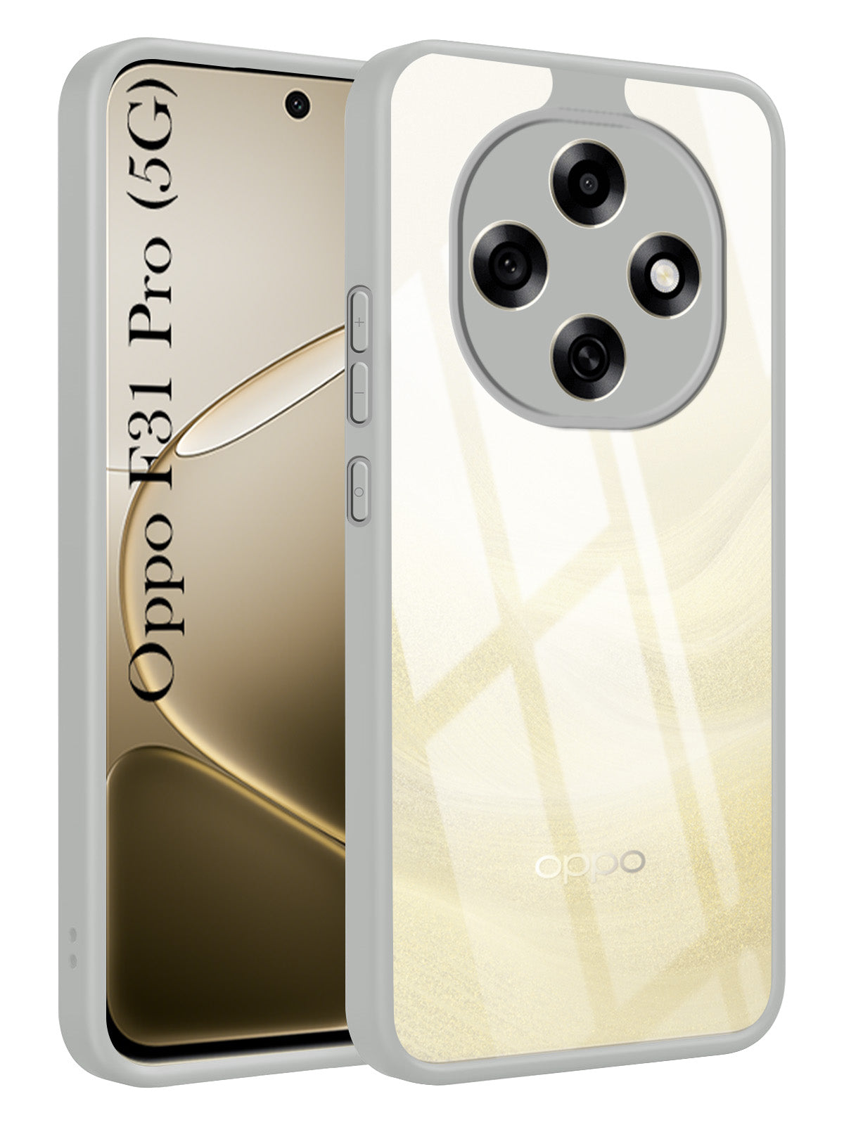 For Oppo F31 Pro Back Cover Case Ultra-Hybrid (Lifetime Anti Yellow | Anti Scratch | Crystal Clear Shockproof)