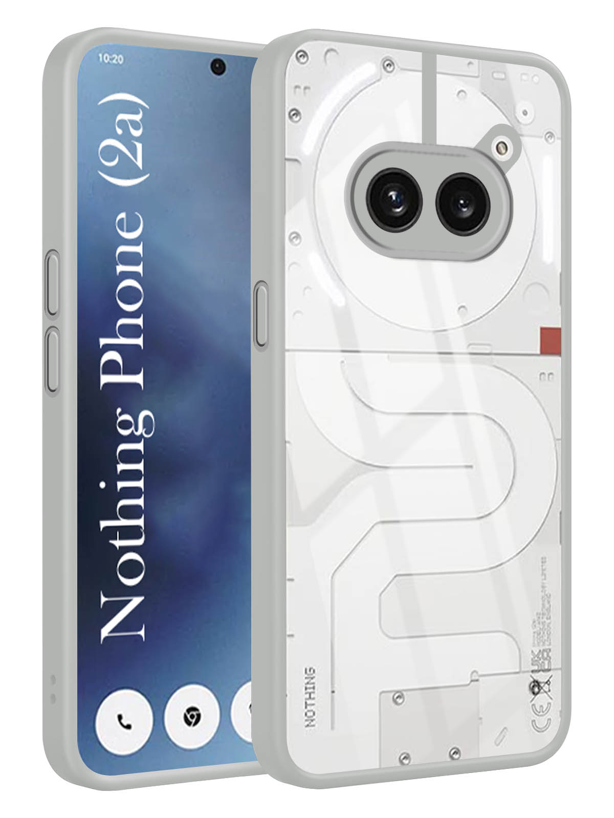 For Nothing Phone 2A 5G Back Cover Case (Lifetime Anti Yellow | Anti Scratch | Crystal Clear Shockproof)