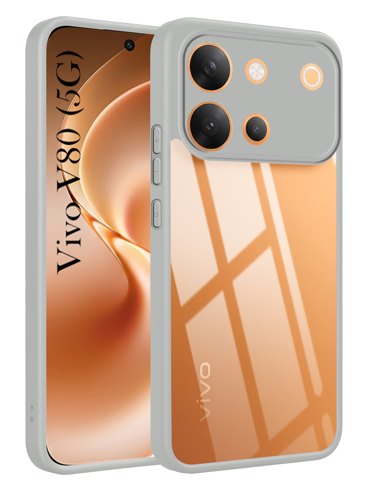 For Vivo V80 5G Back Cover Case Ultra-Hybrid (Lifetime Anti Yellow | Anti Scratch | Crystal Clear Shockproof)