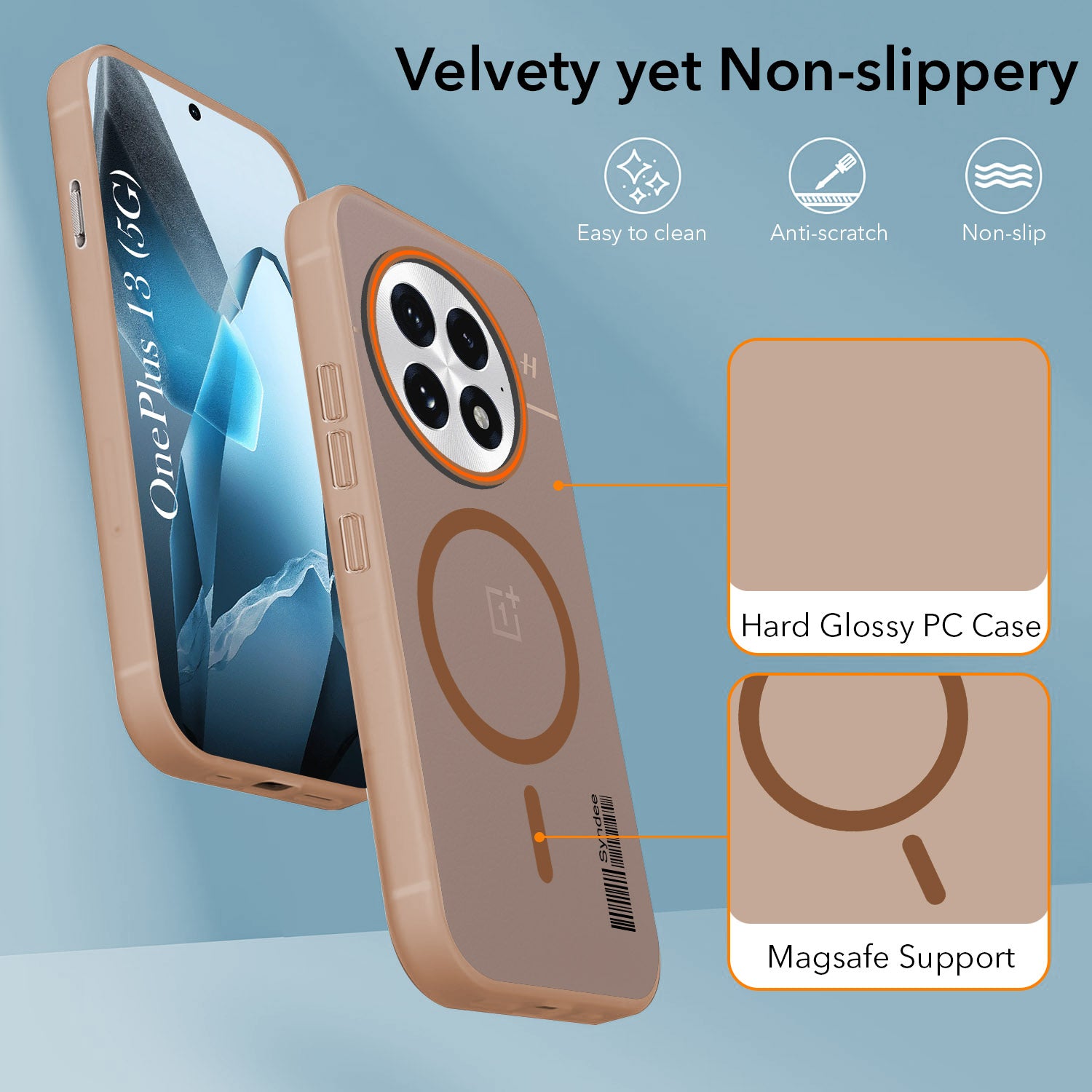 For OnePlus 13 Back Cover Case (Soft Touch | Camera Bump Protection | MagSafe Compatible | Matte Finish)