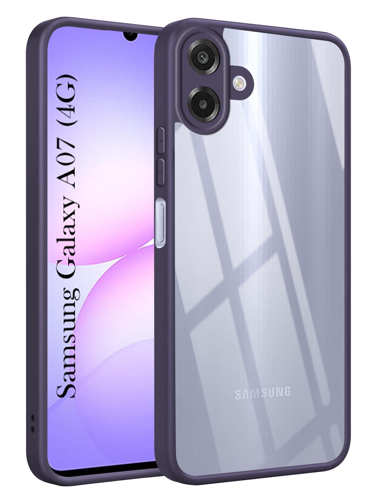 For Samsung Galaxy A07 4G Back Cover Case Ultra-Hybrid (Lifetime Anti Yellow | Anti Scratch | Crystal Clear Shockproof)