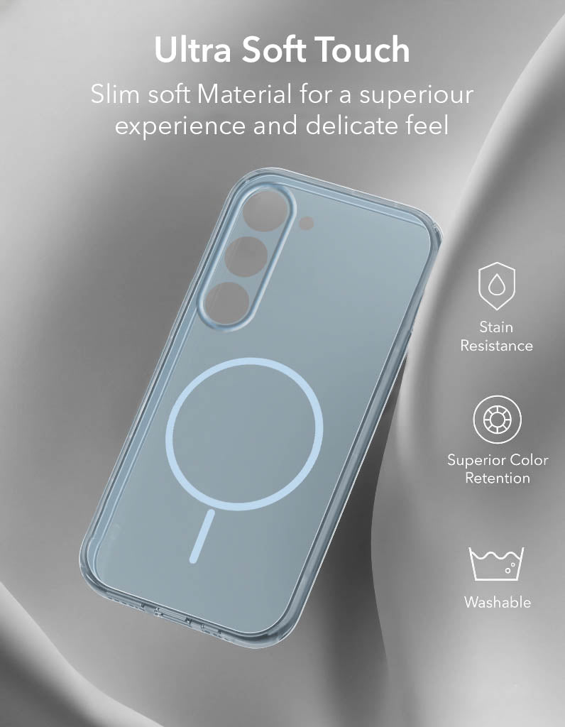 For Samsung Galaxy S23 Plus Back Cover Case Silicone (Slim Paper Thin | Camera Protection Bump | Minimalist Professional | Soft Flexible)