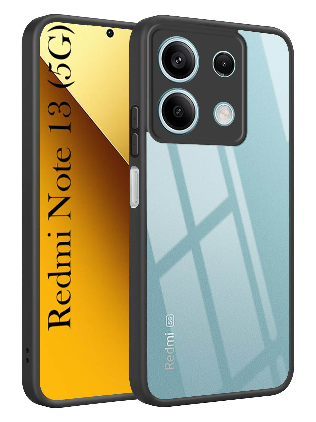 For Xiaomi Redmi Note 13 5G Back Cover Case (Lifetime Anti Yellow | Anti Scratch | Crystal Clear Shockproof)