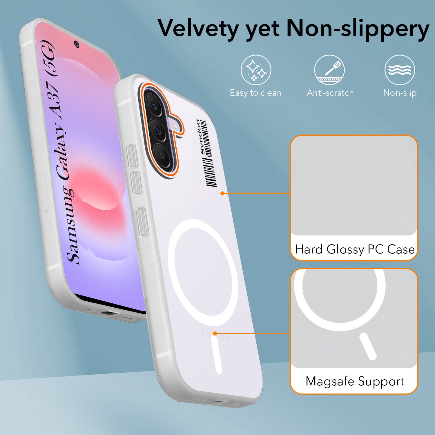 For Samsung Galaxy A37 5G Back Cover Case (Soft Touch | Camera Bump Protection | MagSafe Compatible | Matte Finish)