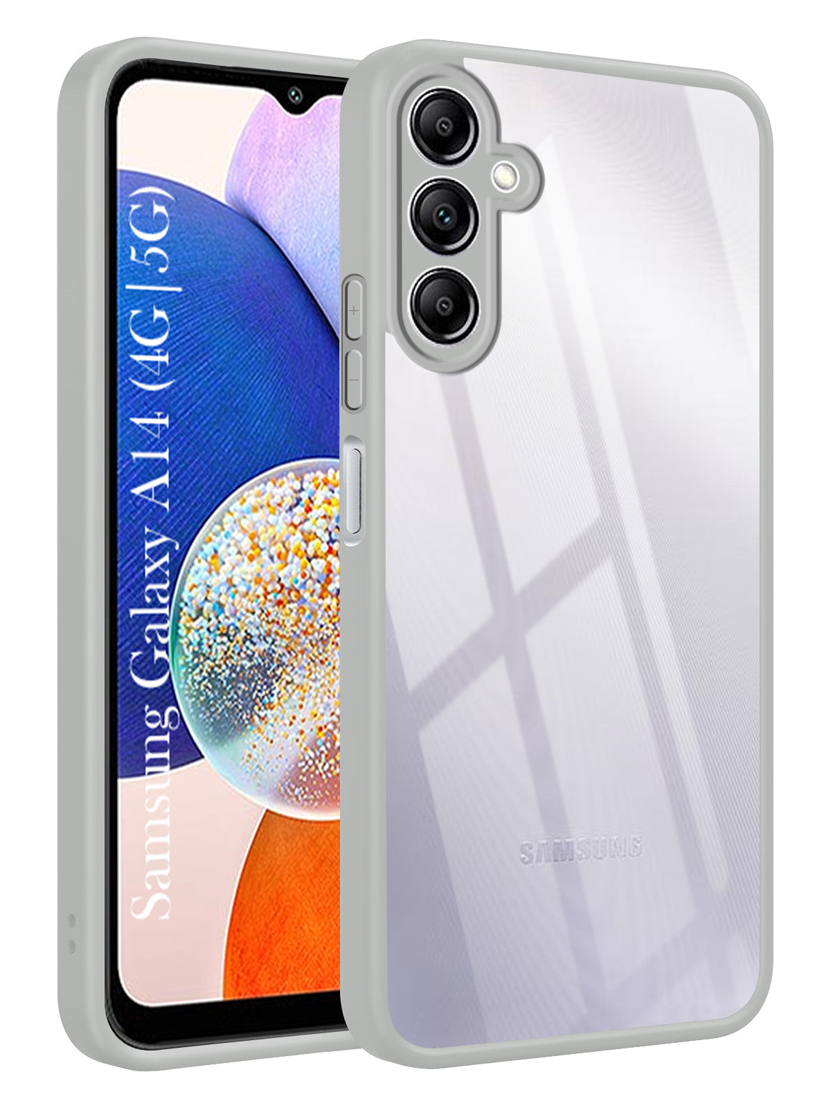 For Samsung Galaxy A14 4G | 5G Back Cover Case Ultra-Hybrid (Lifetime Anti Yellow | Anti Scratch | Crystal Clear Shockproof)