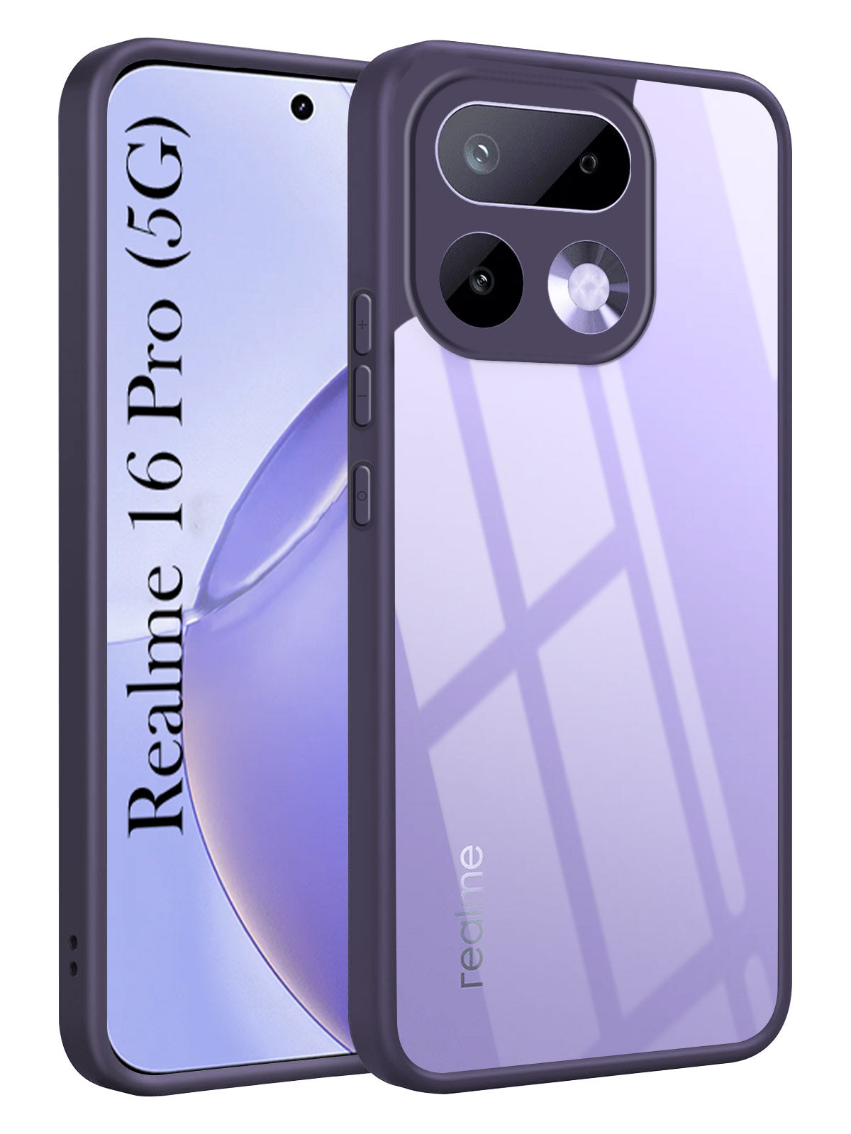 For Realme 16 Pro Back Cover Case Ultra-Hybrid (Lifetime Anti Yellow | Anti Scratch | Crystal Clear Shockproof)