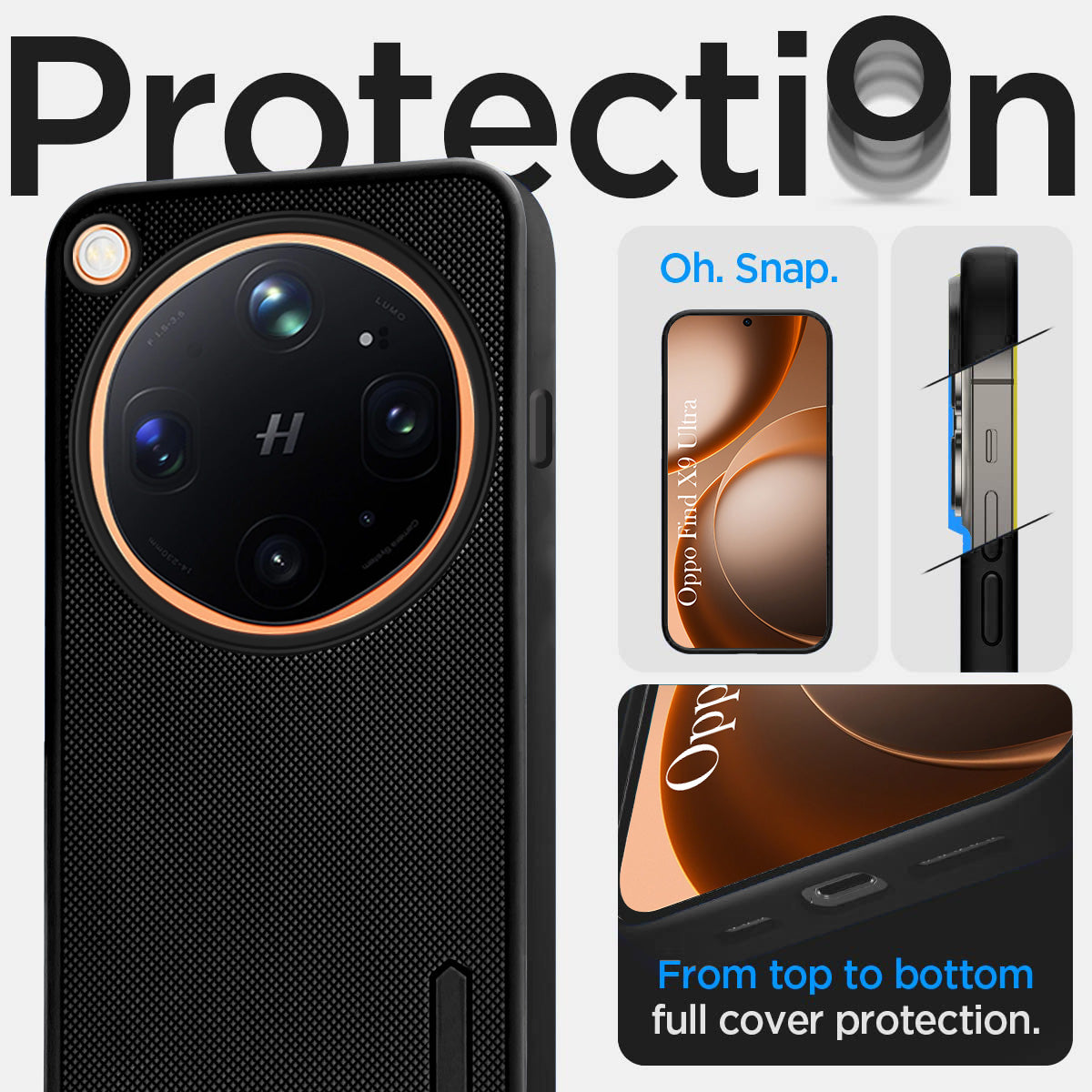 For Oppo Find X9 Ultra Back Cover Case Rubberised (Textured Grip Design| Micro-Fiber Cloth Inside | Slim and Light Weight | Soft Touch and Feel)