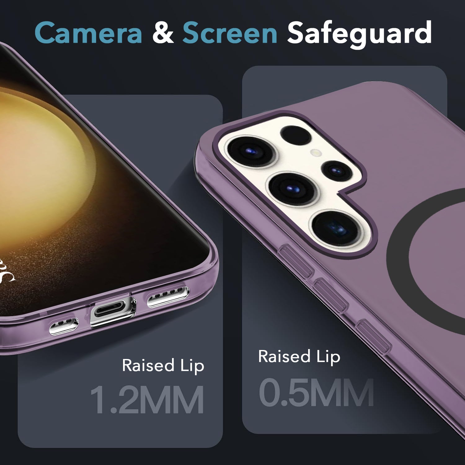 For Samsung Galaxy S23 Ultra Back Cover Case (Frosted Matte Feel | MagSafe Compatible Wireless Charging | Polycarbonate Material)