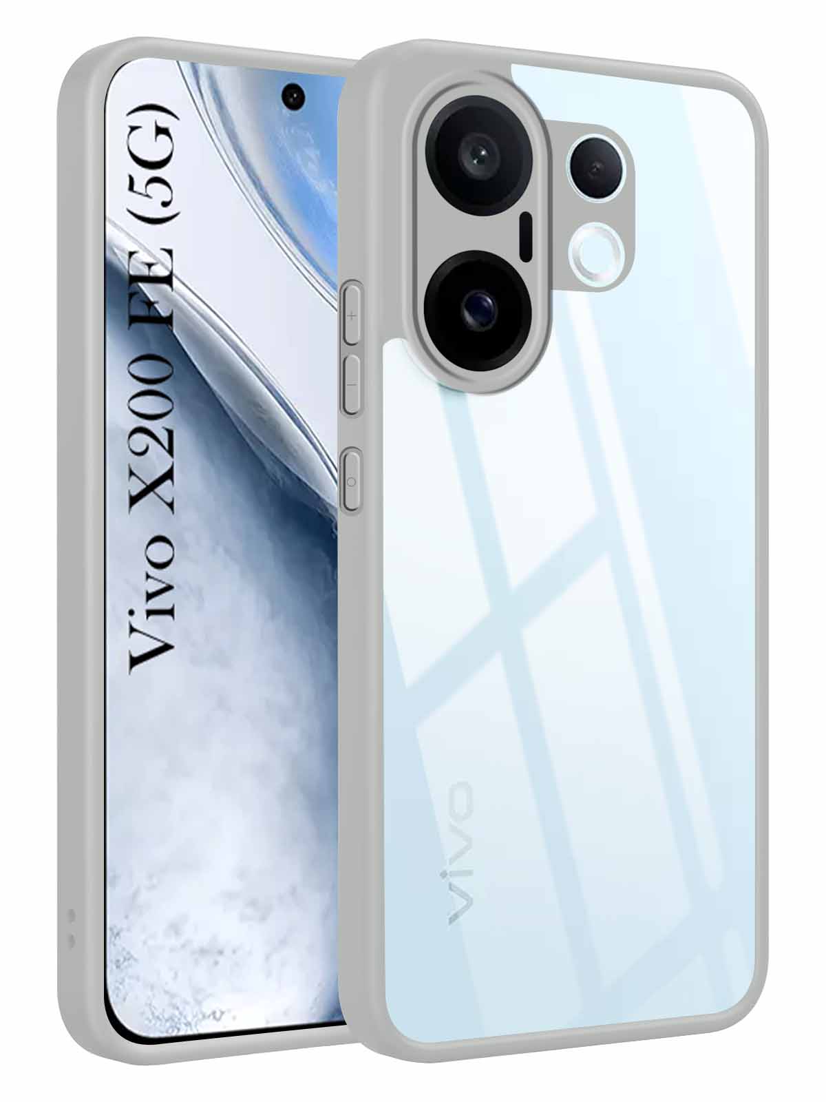 For Vivo X200 FE Back Cover Case Ultra-Hybrid (Lifetime Anti Yellow | Anti Scratch | Crystal Clear Shockproof)