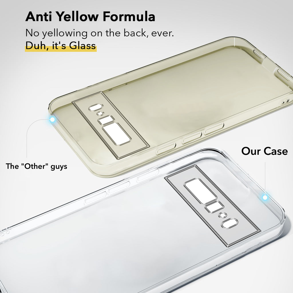 For Google Pixel 6 Pro Back Cover Case Lifetime Anti-Yellow Clear (Sleek Hard Crystal | Shockproof and Camera Protection