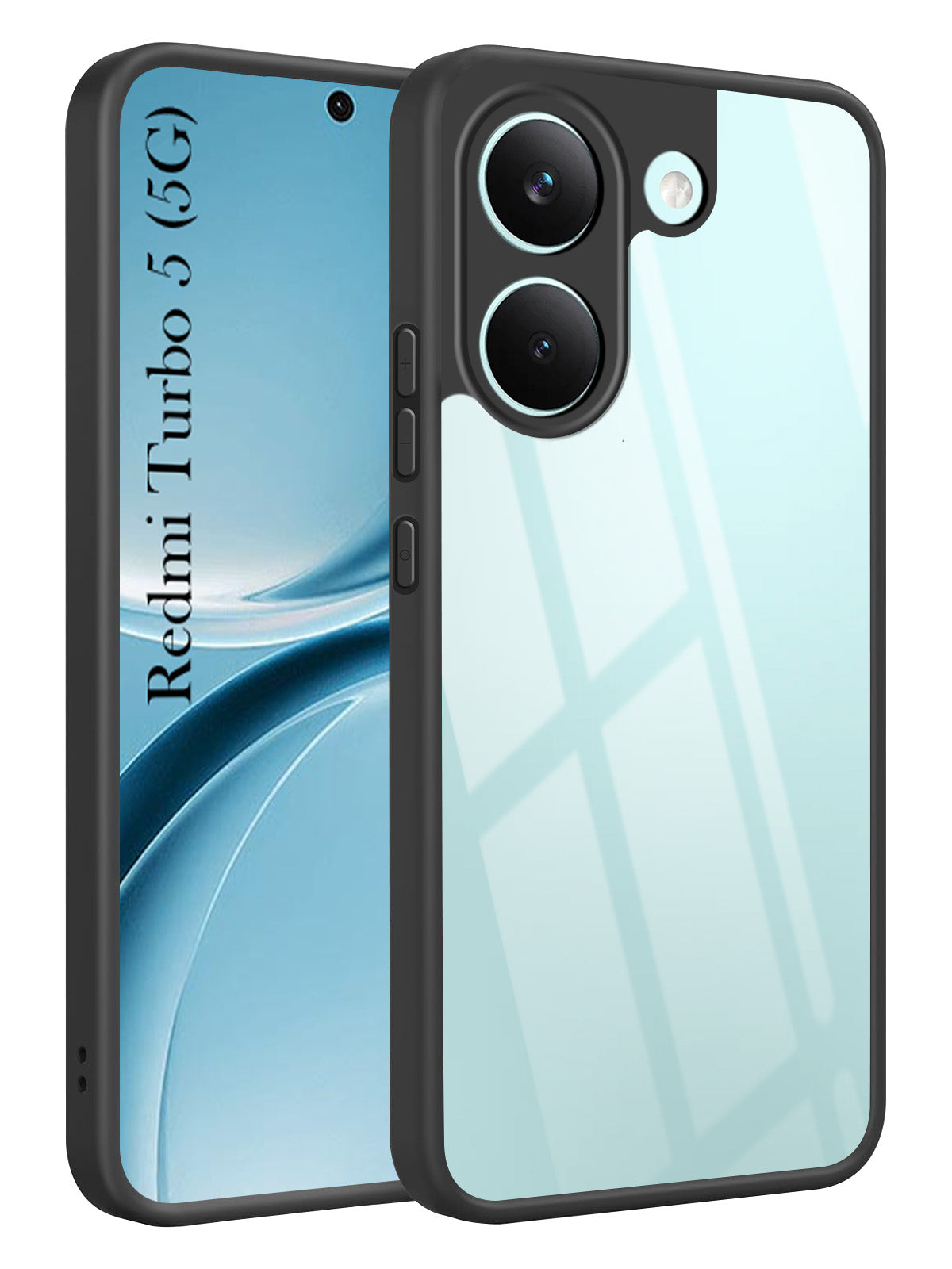 For Redmi Turbo 5 Back Cover Case Ultra-Hybrid (Lifetime Anti Yellow | Anti Scratch | Crystal Clear Shockproof)