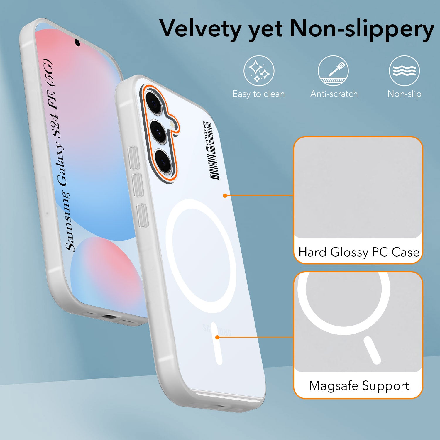 For Samsung Galaxy S24 FE Back Cover Case (Soft Touch | Camera Bump Protection | MagSafe Compatible | Matte Finish)