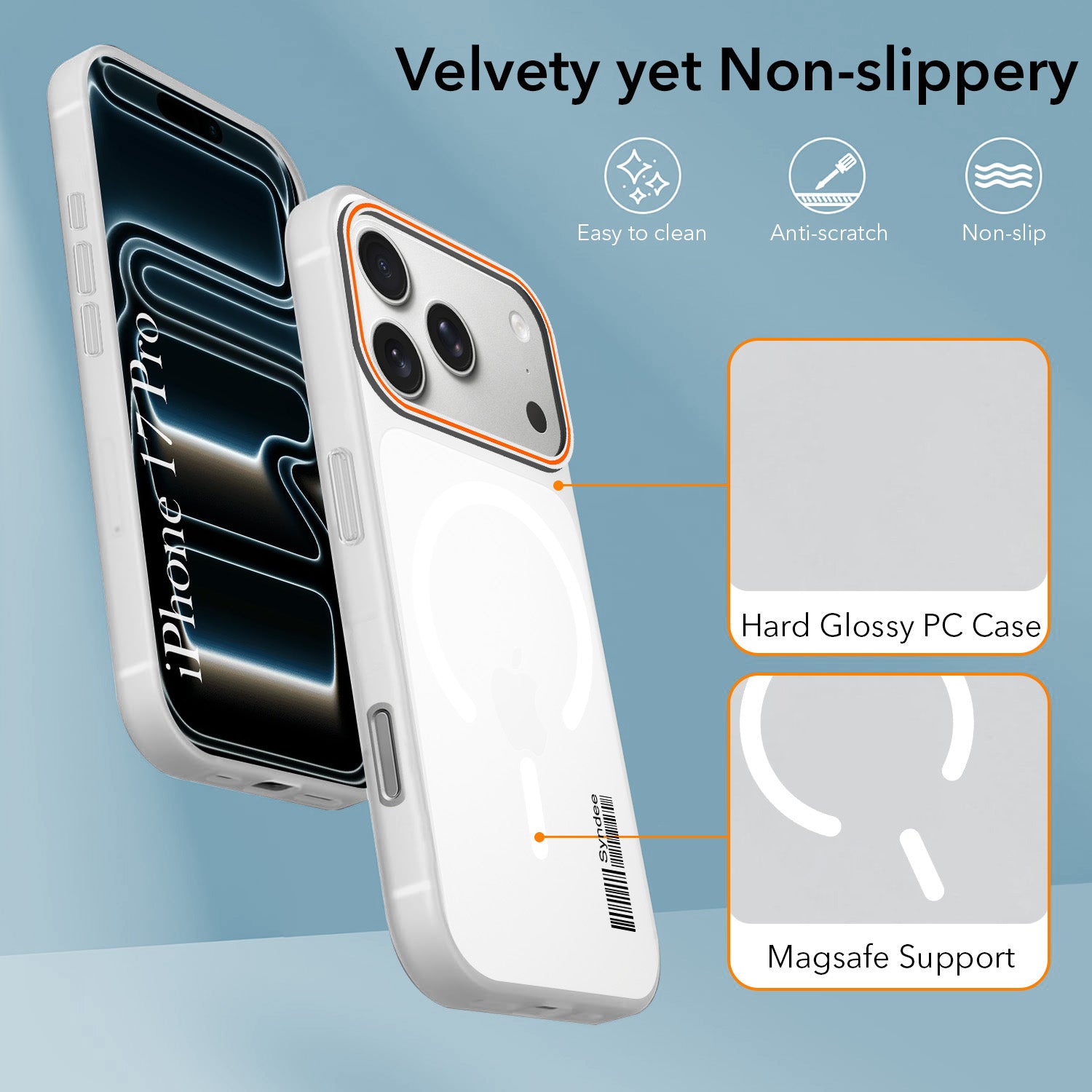 For Apple iPhone 17 Pro Back Cover Case (Soft Touch | Camera Bump Protection | MagSafe Compatible | Matte Finish)