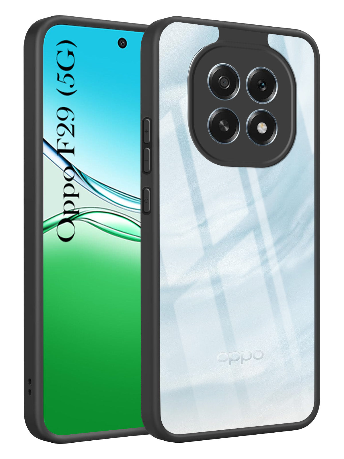 For Oppo F29 Back Cover Case (Lifetime Anti Yellow | Anti Scratch | Crystal Clear Shockproof)
