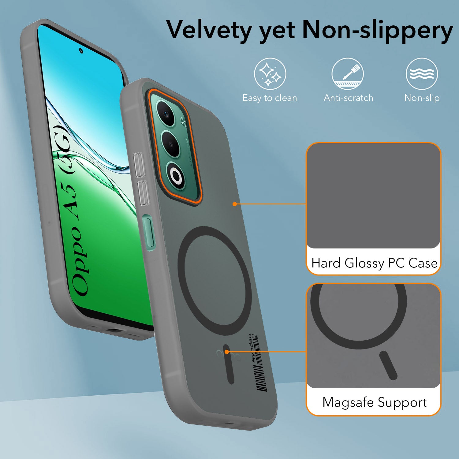 For Oppo A5 5G Back Cover Case (Soft Touch | Camera Bump Protection | MagSafe Compatible | Matte Finish)