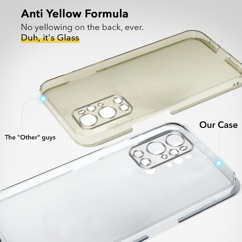 For OnePlus 9 Pro Back Cover Case (Hard Anti Yellow Clear Case | Drop & Camera Protection | Shockproof Polycarbonate)