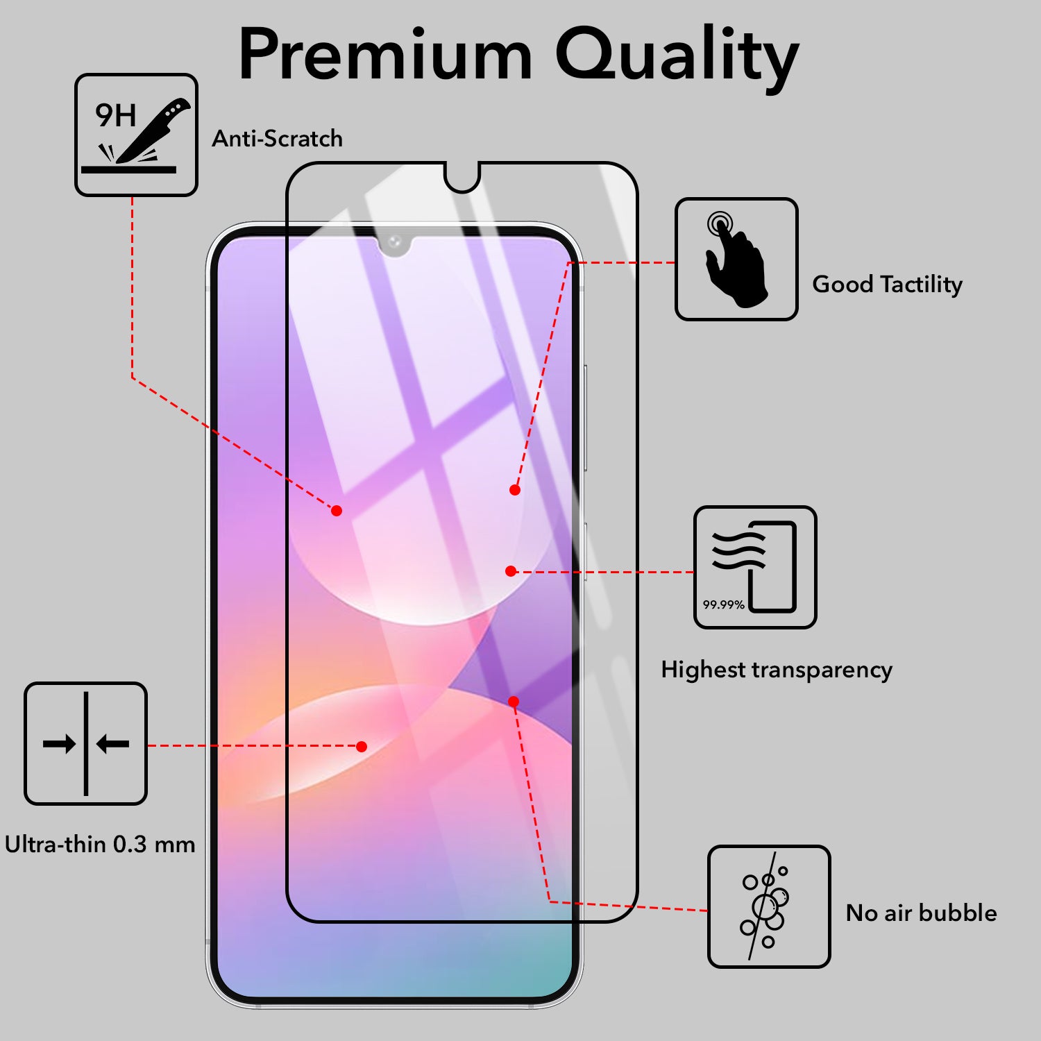(Pack of 2) Tempered Glass For Samsung Galaxy M17e Military-Grade Gorilla  Screen Protector (Shatterproof HD Clarity | Oleophobic Coating | 3D Precision Cut)