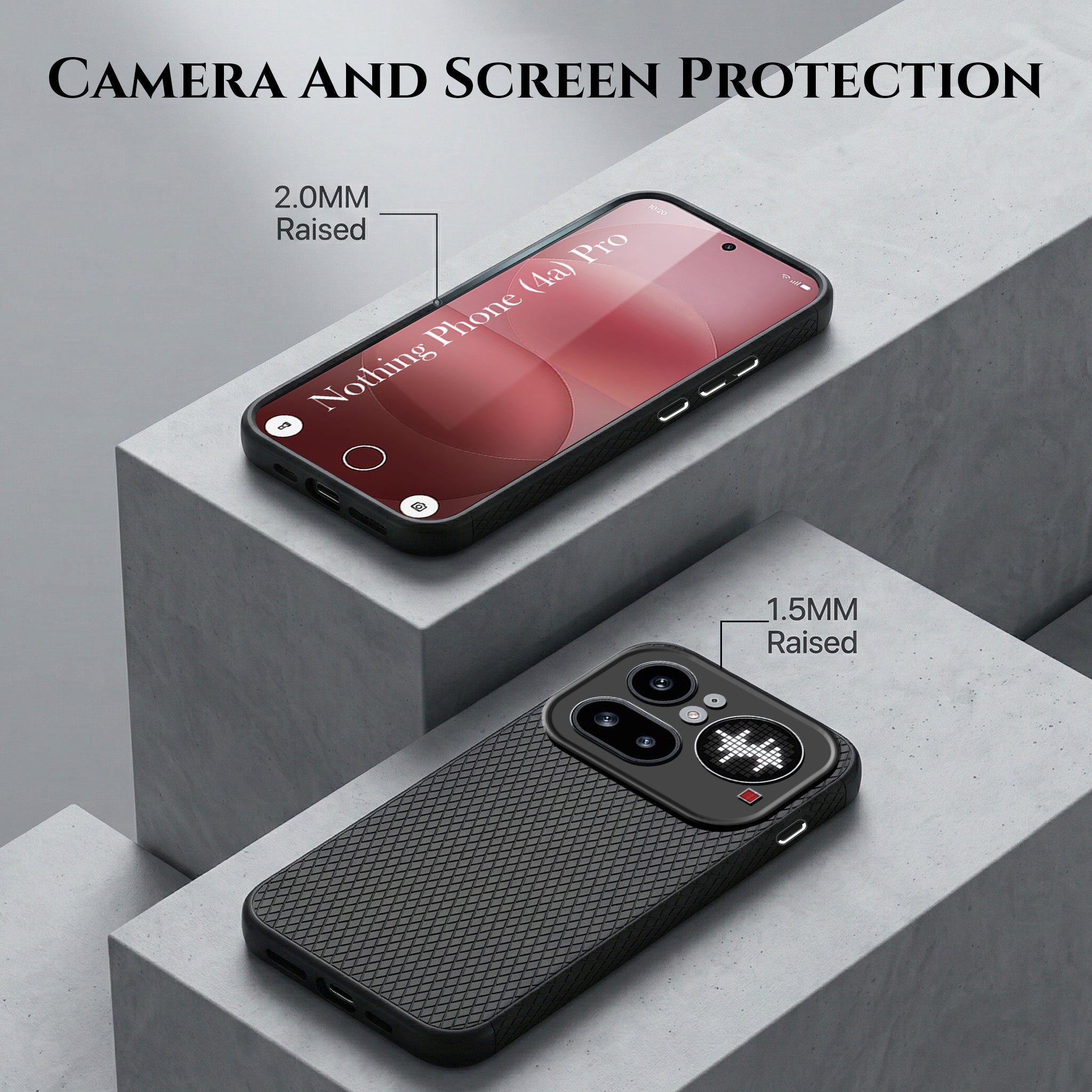 For Nothing Phone 4A Pro 5G Combo with Back Cover and 9H Tempered Glass (Liquid Silicone | Camera Protection | Oleophobic Coating Screen Glass)