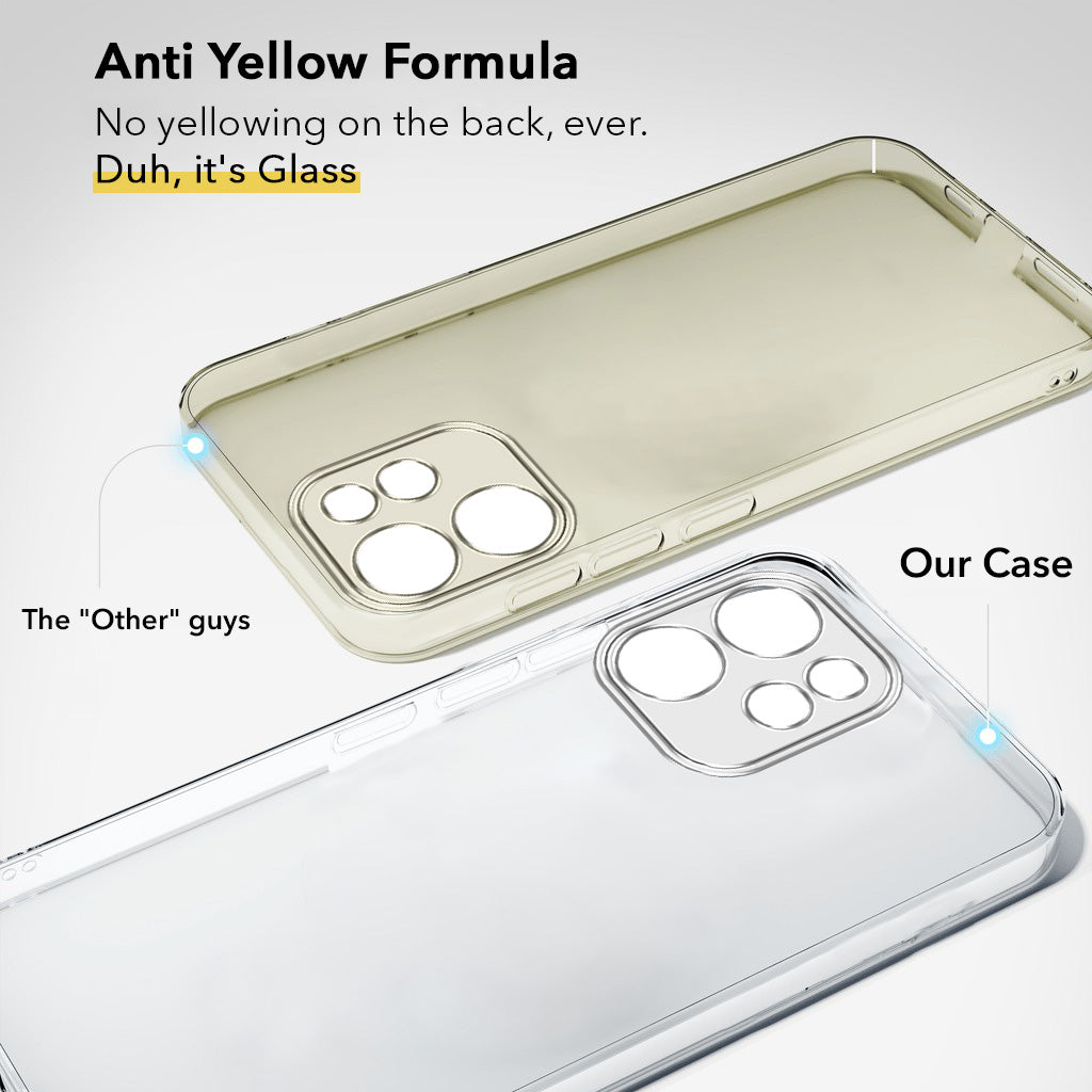 For Oppo Reno 15c Lifetime Anti-Yellow Clear Back Cover Case (Sleek Hard Crystal | Shockproof and Camera Protection)