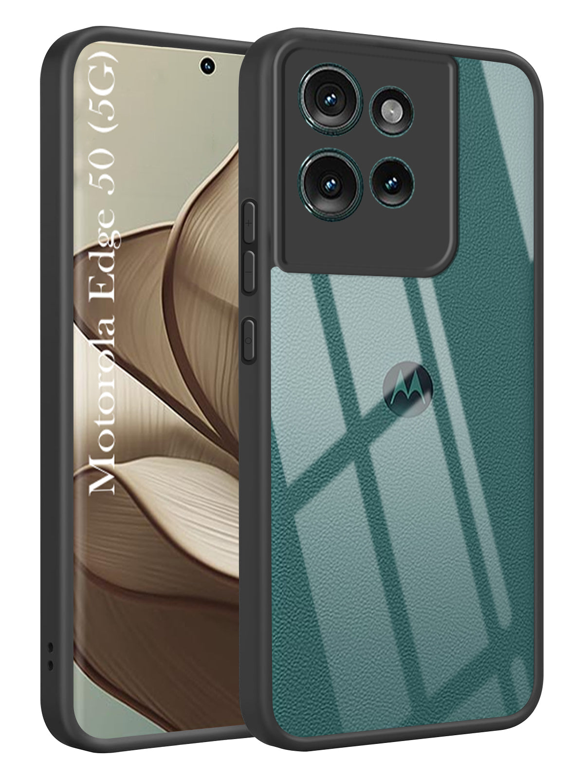 For Motorola Moto Edge 50 5G Back Cover Case (Lifetime Anti Yellow | Anti Scratch | Crystal Clear Shockproof)