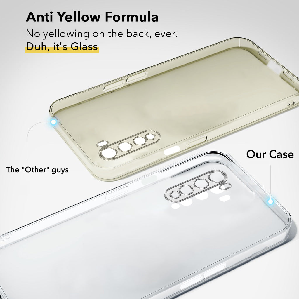 For Oneplus Nord 5G Back Cover Case (Hard Anti Yellow Clear Case | Sleek Hard Crystal Clear | Drop & Camera Protection | Shockproof Polycarbonate)