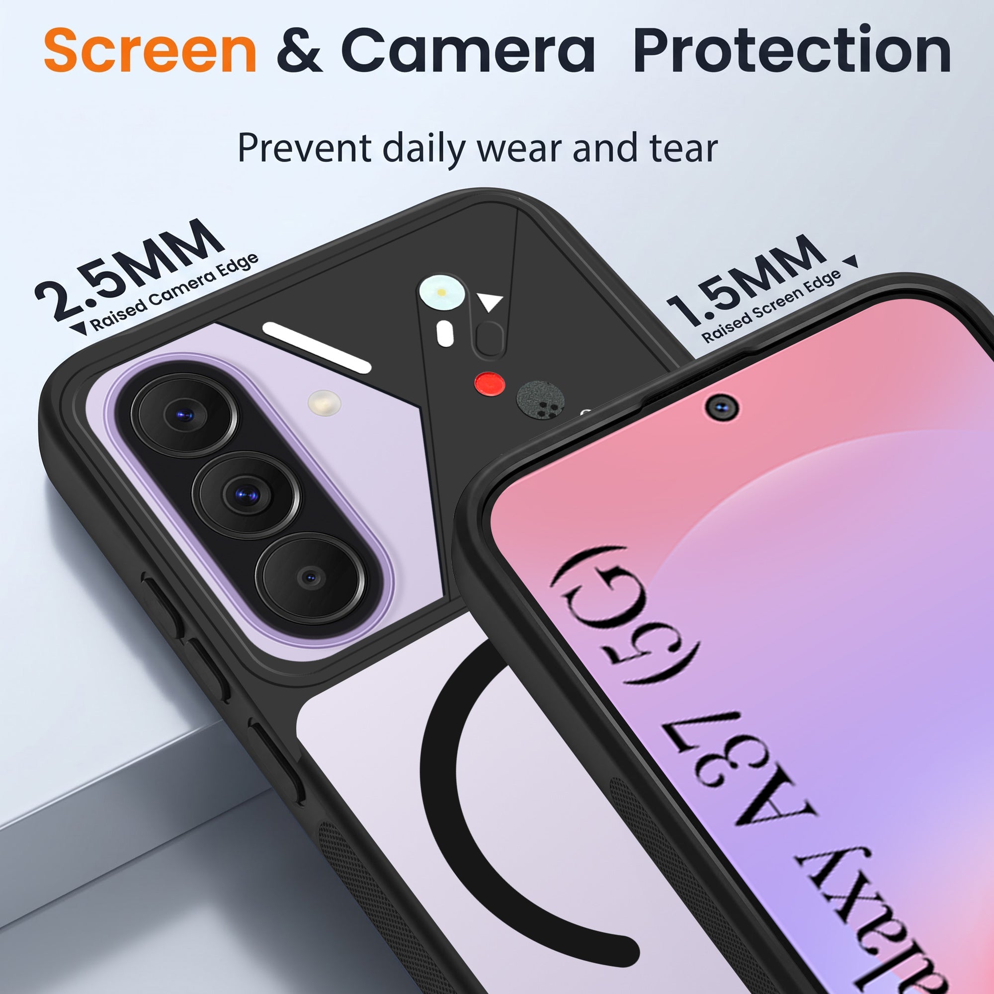 For Samsung Galaxy A37 5G Back Cover Case Lifetime Anti-Yellow Clear (Camera Protection | Side Grip | Wireless MagSafe Compatible)