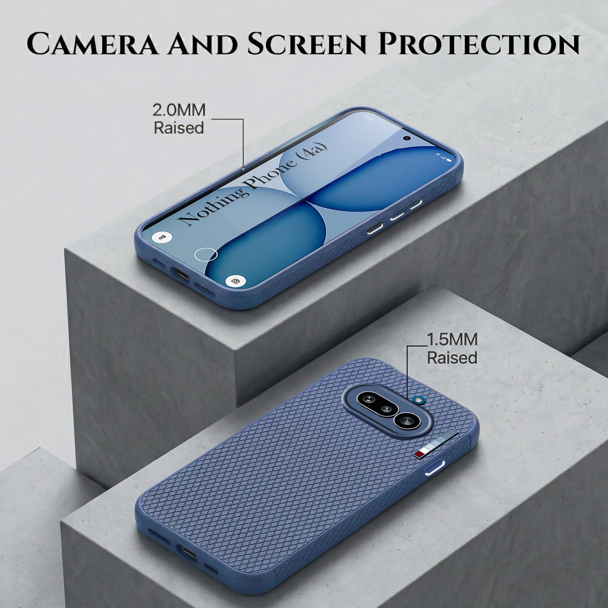 For Nothing Phone 4A 5G Combo with Back Cover and 9H Tempered Glass (Liquid Silicone | Camera Protection | Oleophobic Coating Screen Glass)