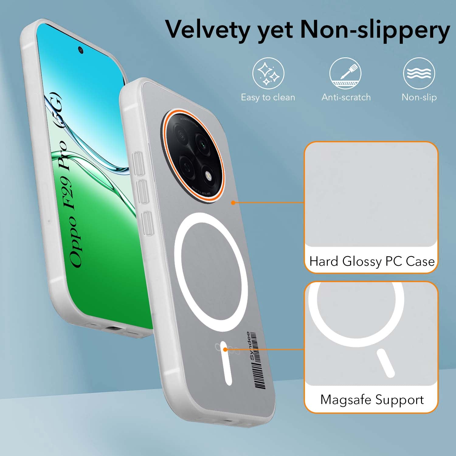 For Oppo F29 Pro Back Cover Case (Soft Touch | Camera Bump Protection | MagSafe Compatible | Matte Finish)