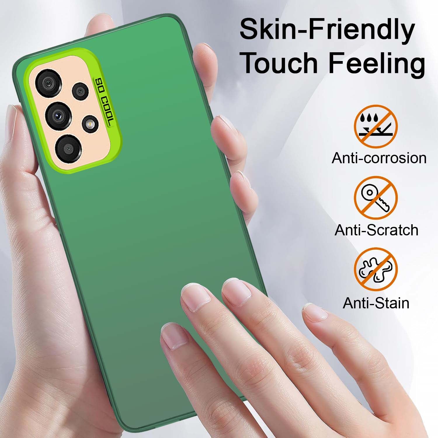 For Samsung Galaxy A33 5G Back Cover Case (Velvet Touch | Professional Glossy Finish | Camera Protection Bump)