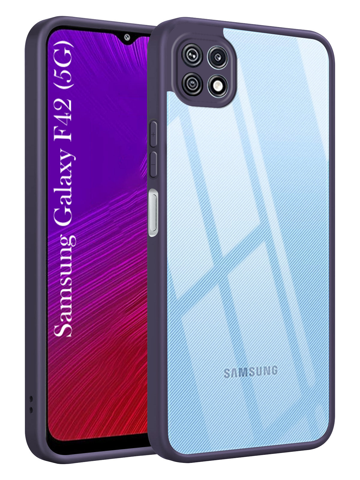 For Samsung Galaxy F42 5G Back Cover Case Ultra-Hybrid (Lifetime Anti Yellow | Anti Scratch | Crystal Clear Shockproof)