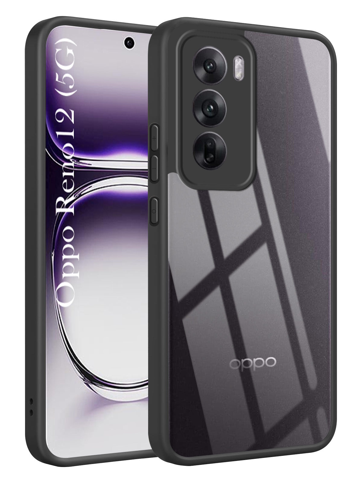 For Oppo Reno12 5G | Oppo Reno 12 5G Back Cover Case (Lifetime Anti Yellow | Anti Scratch | Crystal Clear Shockproof)