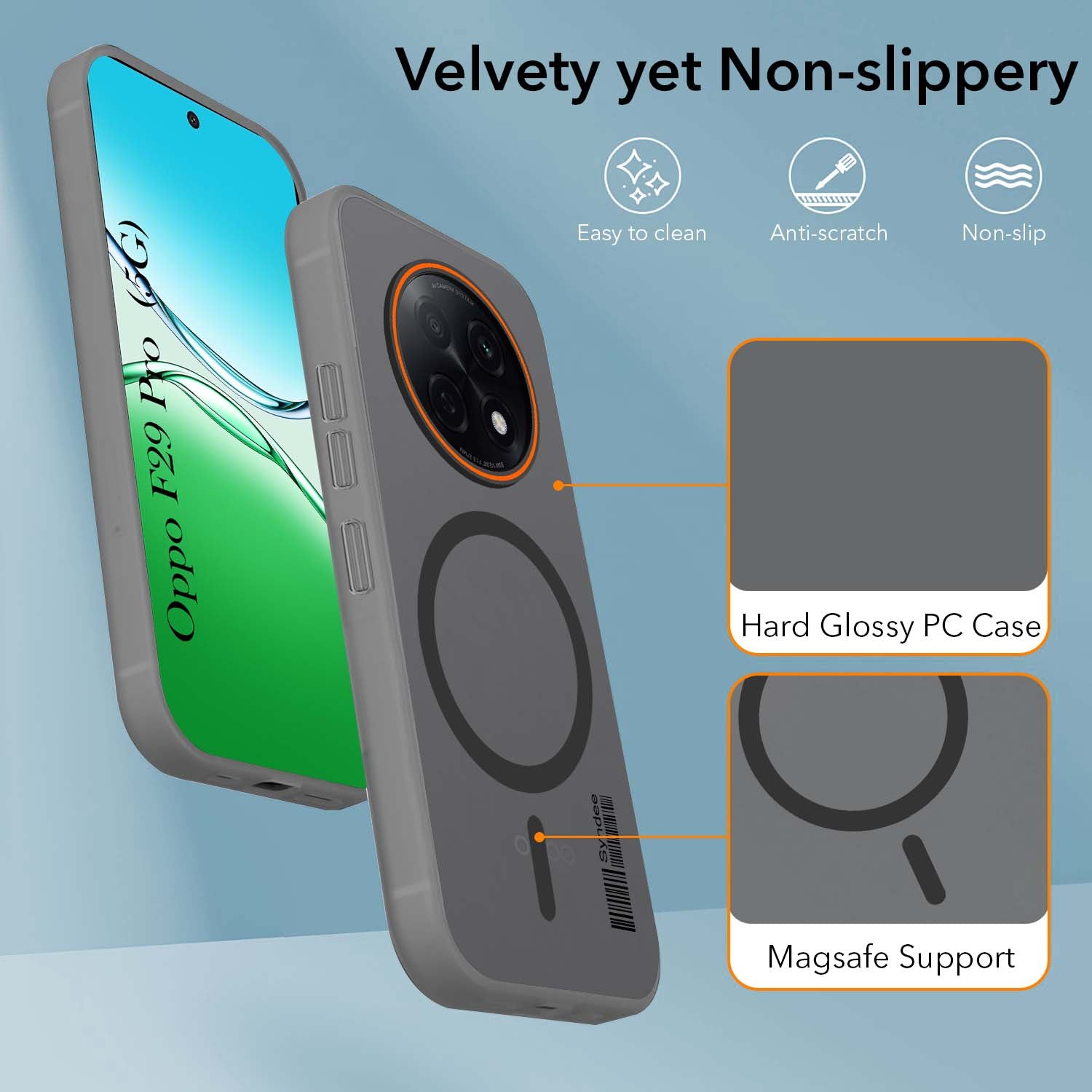 For Oppo F29 Pro Back Cover Case (Soft Touch | Camera Bump Protection | MagSafe Compatible | Matte Finish)