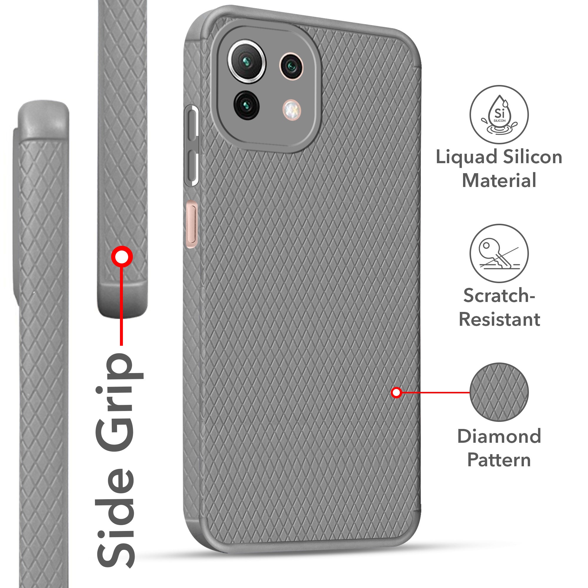 For Xiaomi 11 Lite 5G NE Back Cover ( Silicone Clear Shockproof Case with Camera Protection | Soft and Flexible | Transparent)