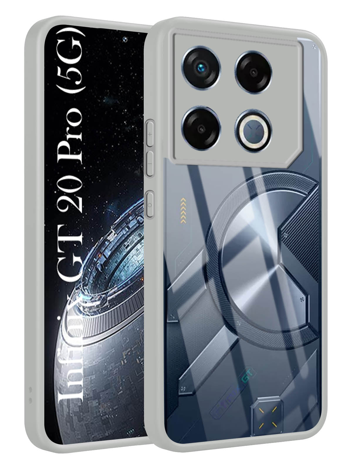 For Infinix GT 20 Pro 5G Back Cover Case (Lifetime Anti Yellow | Anti Scratch | Crystal Clear Shockproof)