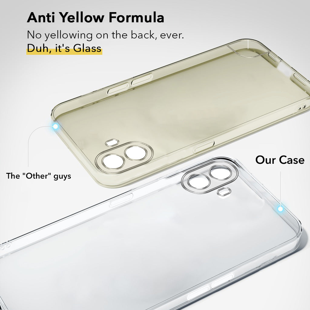 For Nothing CMF Phone 1 Back Cover (Hard Anti Yellow Clear Case | Drop & Camera Protection | Shockproof Polycarbonate)