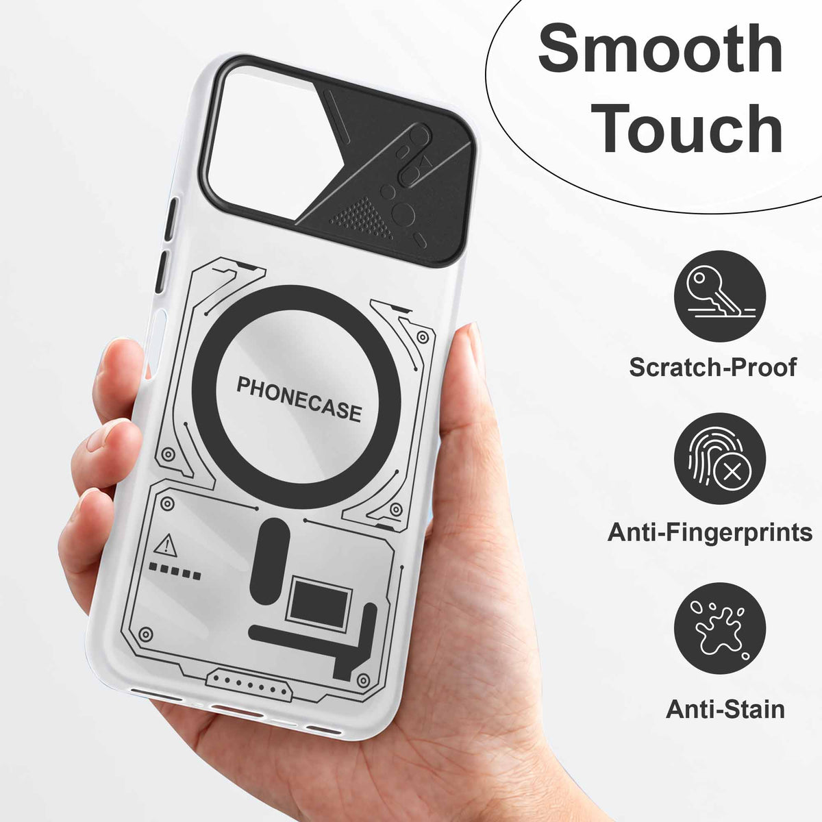 For Samsung Galaxy A07 5G | F70e 5G Metallic Back Cover Case (Metallic Camera Protection & Buttons | Translucent Milky Shade | Hard Polycarbonate)