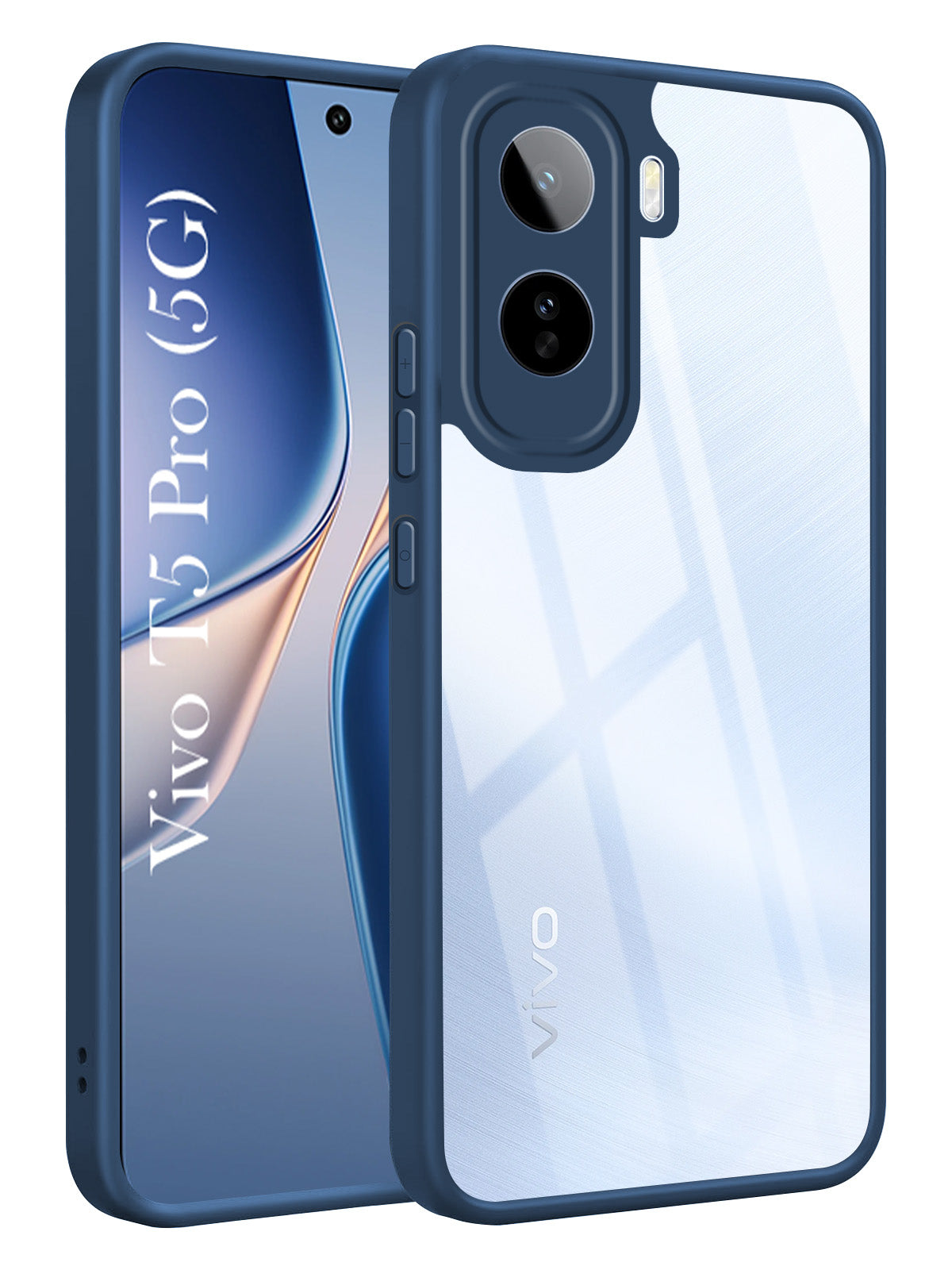 For Vivo T5 Pro 5G Back Cover Case Ultra-Hybrid (Lifetime Anti Yellow | Anti Scratch | Crystal Clear Shockproof)