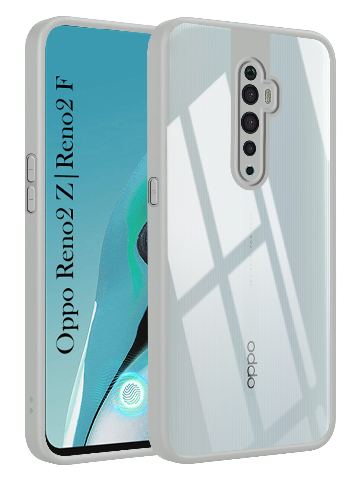 For Reno2 Z | Reno 2Z | Reno 2F | 2 F Back Cover Case Ultra-Hybrid (Lifetime Anti Yellow | Anti Scratch | Crystal Clear Shockproof)