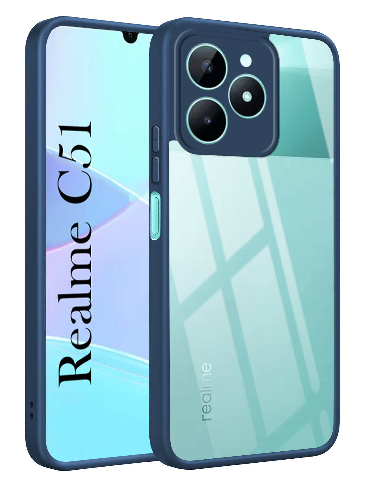 For Realme C51 Back Cover Case Ultra-Hybrid (Lifetime Anti Yellow | Anti Scratch | Crystal Clear Shockproof)