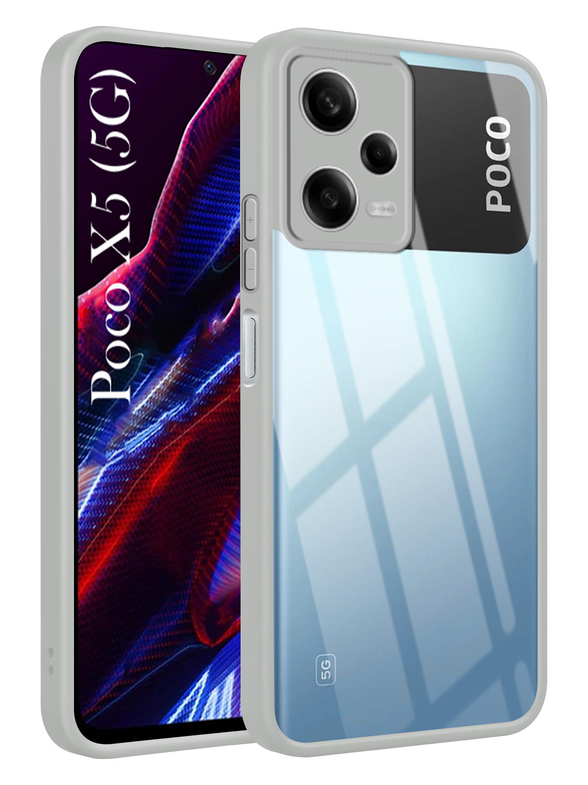 For Xiaomi Poco X5 5G Back Cover Case Ultra-Hybrid (Lifetime Anti Yellow | Anti Scratch | Crystal Clear Shockproof)