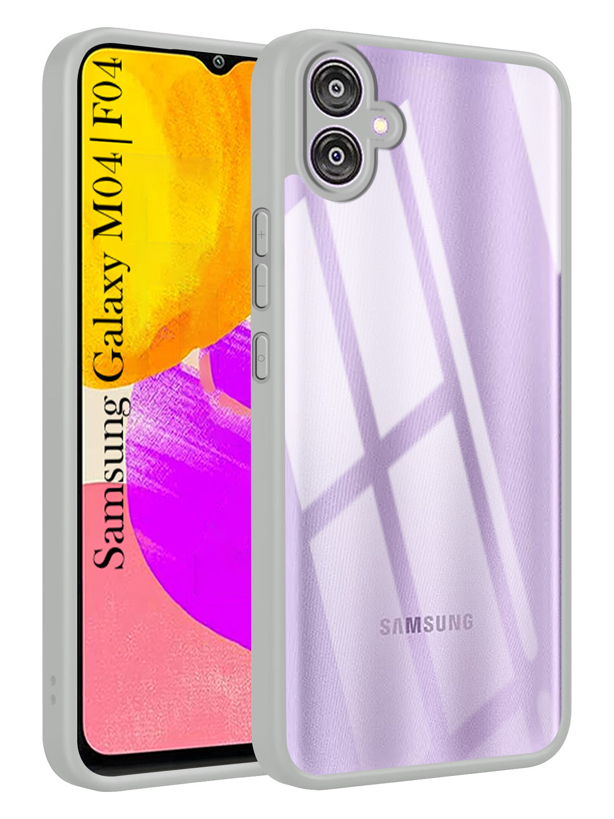 For Samsung Galaxy M04 | F04 Back Cover Case Ultra-Hybrid (Lifetime Anti Yellow | Anti Scratch | Crystal Clear Shockproof)
