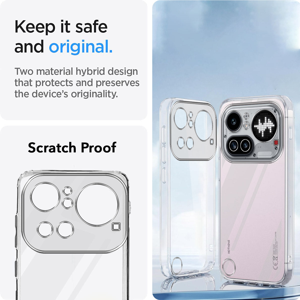 For Nothing Phone 4A Pro 5G Back Cover Case Silicone (Clear Shockproof Case with Camera Protection | Soft and Flexible | Transparent)
