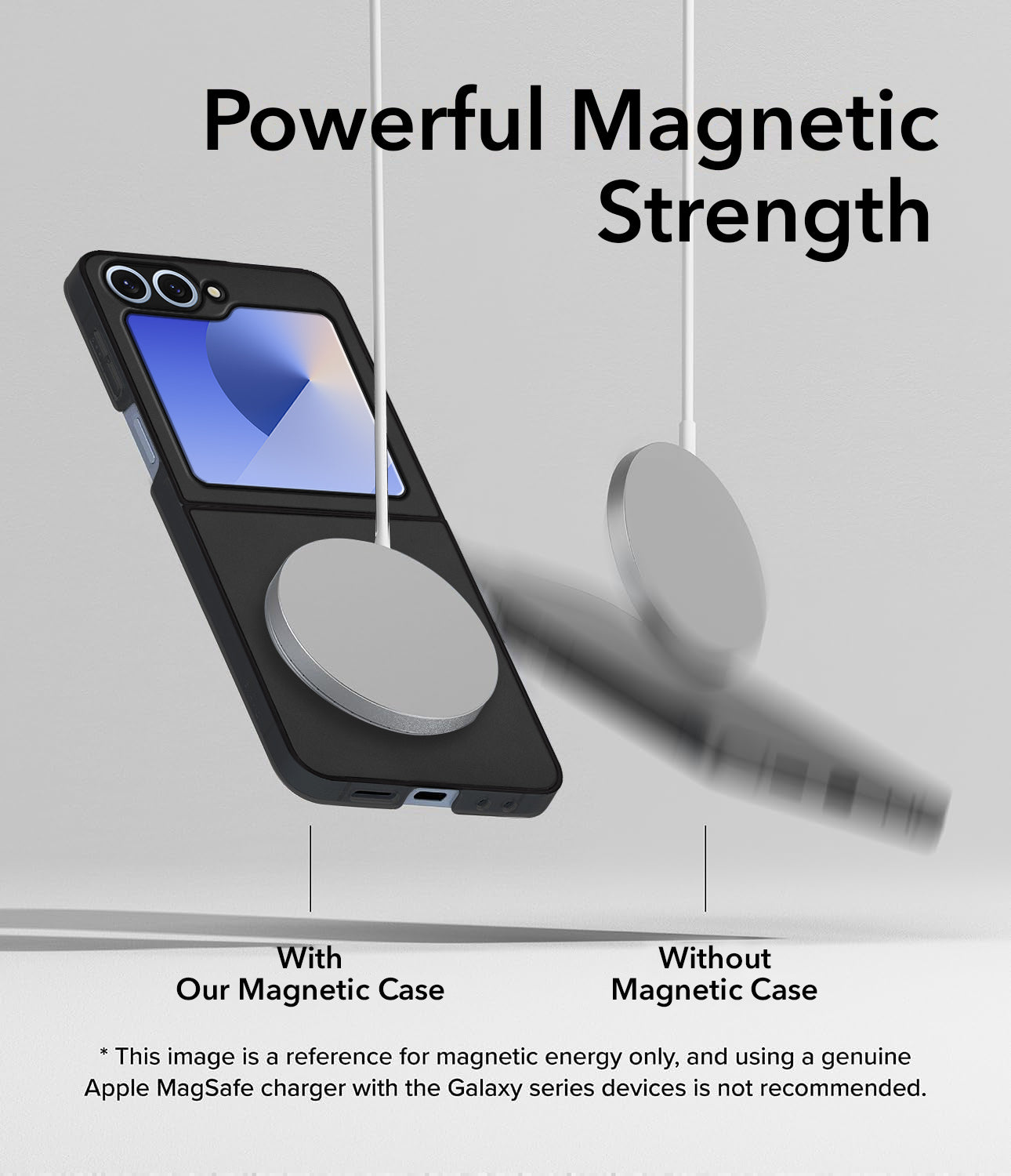 For Samsung Galaxy Z Flip 6 5G | Samsung Galaxy Z Flip 7 FE  Back Cover Case (MagSafe Wireless Charging Compatible | Sleek Leather Finish | Inside Microfiber Cloth)