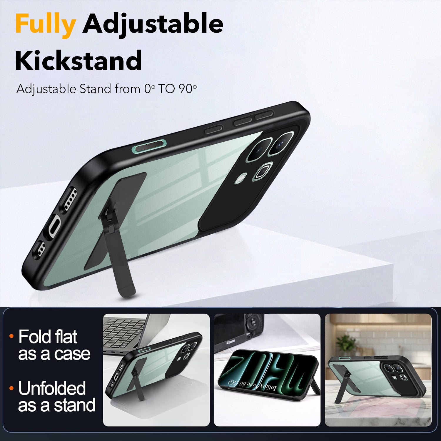 For Infinix Note 60 5G Back Cover Case Ultra-Hybrid (Lifetime Anti Yellow | Anti Scratch | Crystal Clear Shockproof)